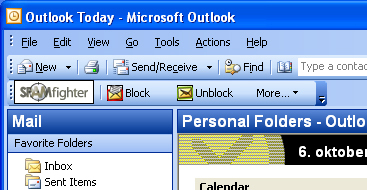 SPAMfighter Standard Screenshot